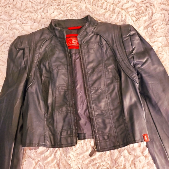 Faux leather coat - Picture 1 of 5
